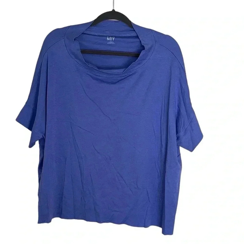 Planet by Lauren G Boxy Shirt One Size Fits All Workout Activewear Sporty